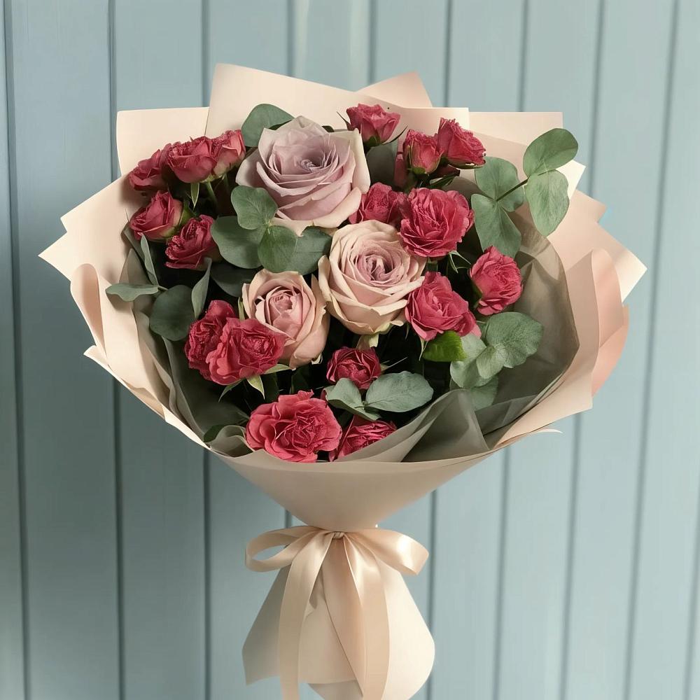 Букет цветов из: Гвоздики и Розы в Чернышевске