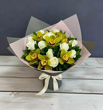 Букет цветов из:  Орхидеи и Розы в Чернышевске