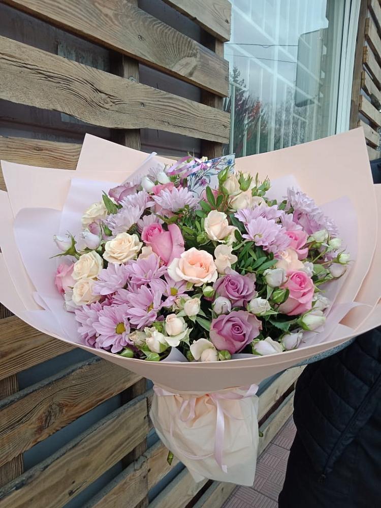 Букет цветов из: Розы и Хризантемы в Чернышевске