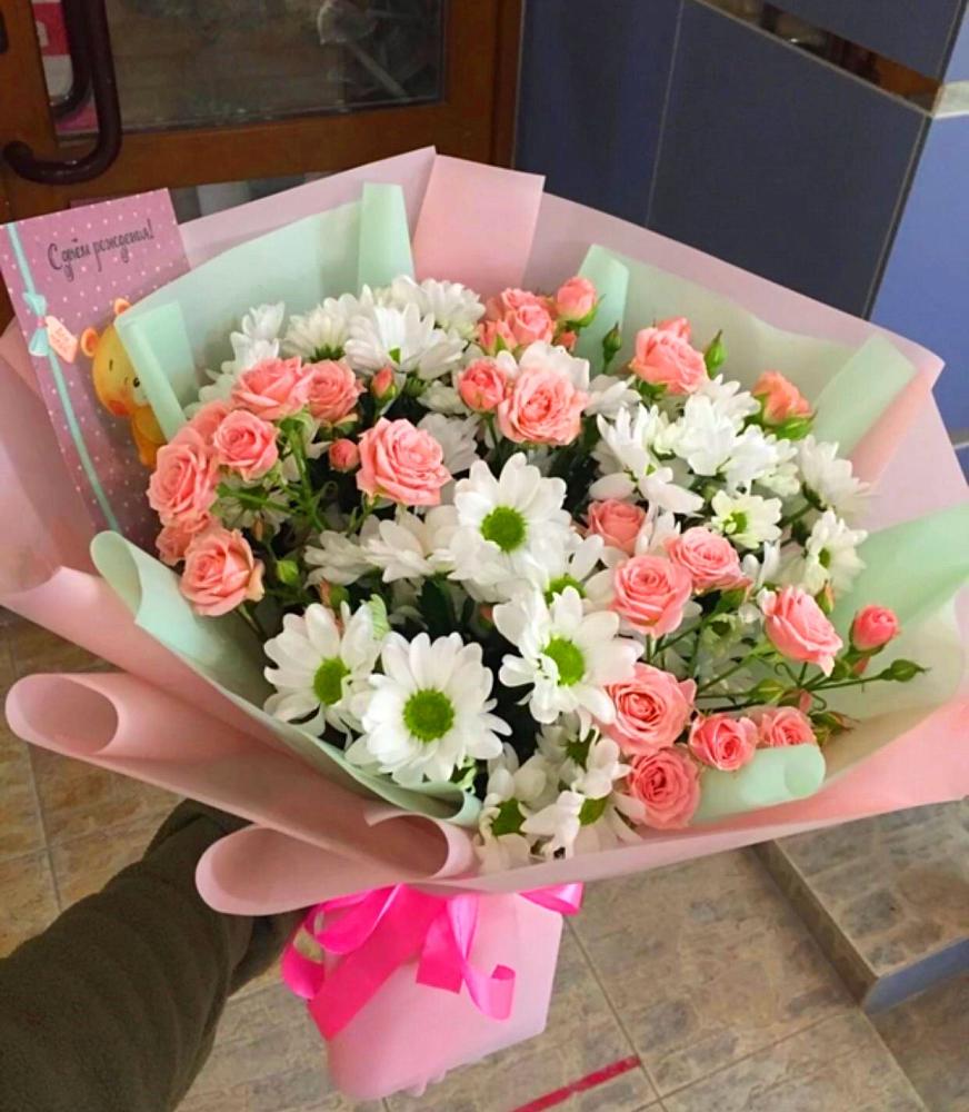 Букет цветов из: Розы и Хризантемы в Чернышевске