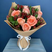 Букет цветов из:  Розы и Альстромерии в Чернышевске