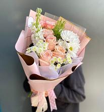 Букет цветов из:  Хризантемы и Розы в Чернышевске