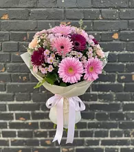 Букет цветов из:  Герберы и Хризантемы в Чернышевске