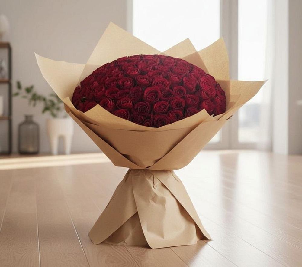 Букет 101 Красная роза в Чернышевске
