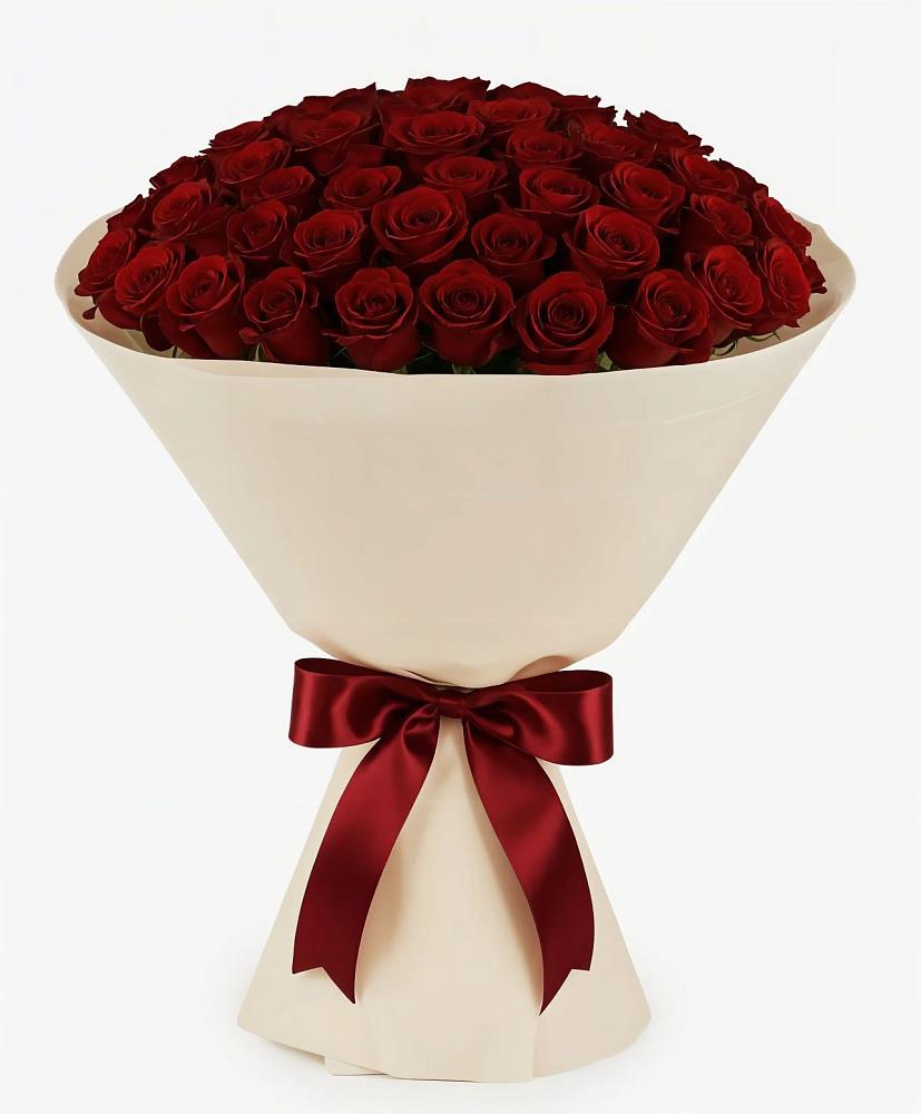 Букет 101 Бордовая роза Блэк Бакарра в Чернышевске