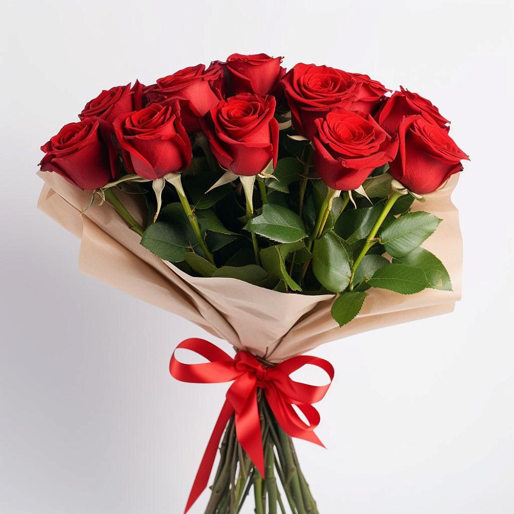 Букет 11 Красных роз Эдлесс Лав в Чернышевске
