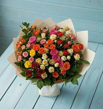 Букет Микс из разноцветных кустовых роз #REPLACE_PRED# Чернышевске